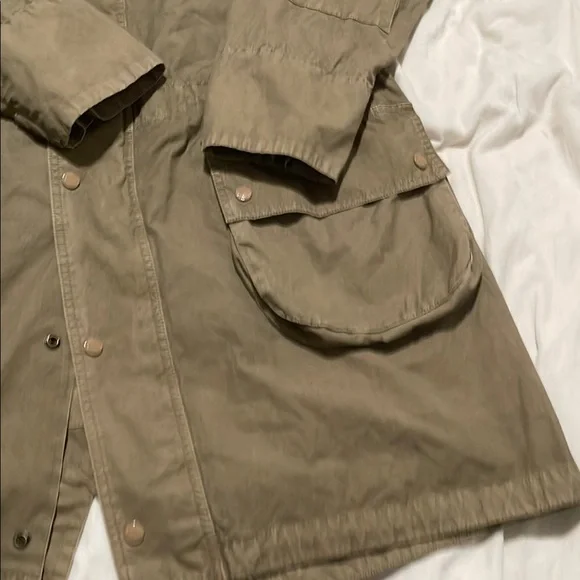 Barbour engineered garments Tan Military Field Jacket with Epaulettes - Picture 4 of 13